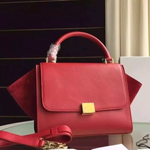 NYC Imitation Celine Trapeze Bag In Red Smooth Calfskin